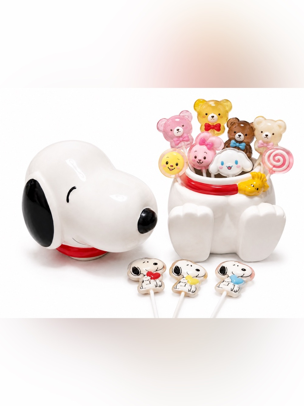 Peanuts Snoopy & Woodstock Ceramic Treat Jar - Picture 5 of 11